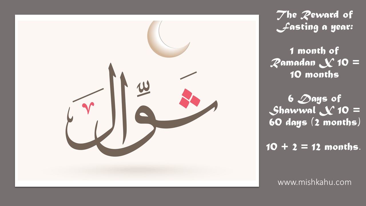 The reward of fasting shawwal